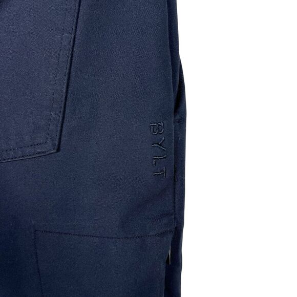 BYLT Pants Mens 33 x 30 Everyday 2.0 Chino Slim Fit Straight Zip Pocket Navy. - Picture 5 of 7